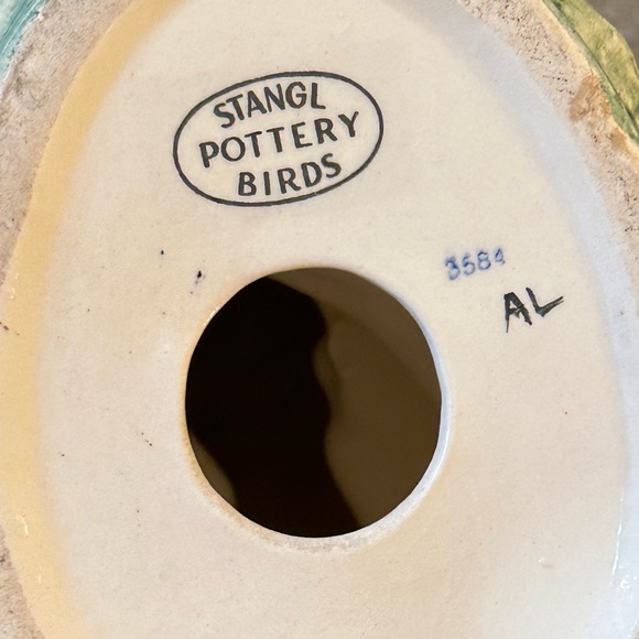 🌟3xHP🌟VTG 1950s Stangl Art Pottery Large Cockatoo Majolica Style Figurine USA - Picture 15 of 17